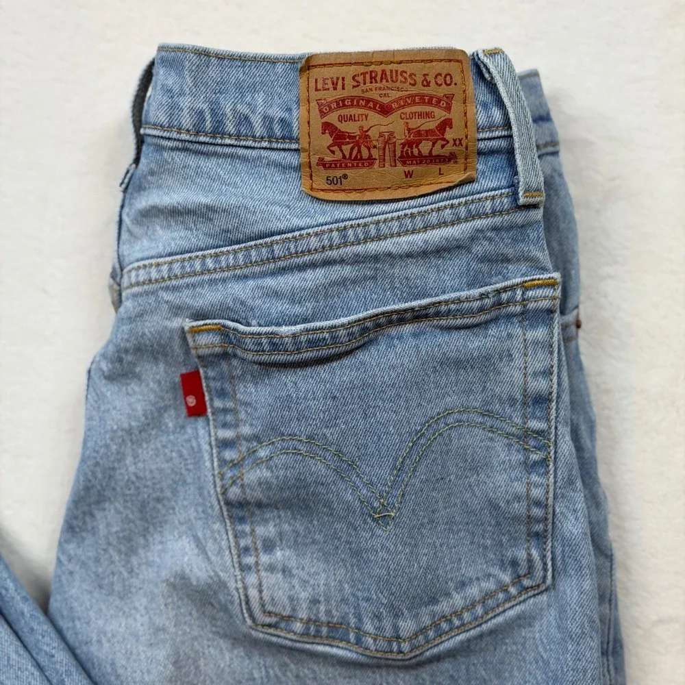 Levi's 501 Original Fit Jeans Men W26 L30 Blank Red Tag Excellent Straight Leg‎